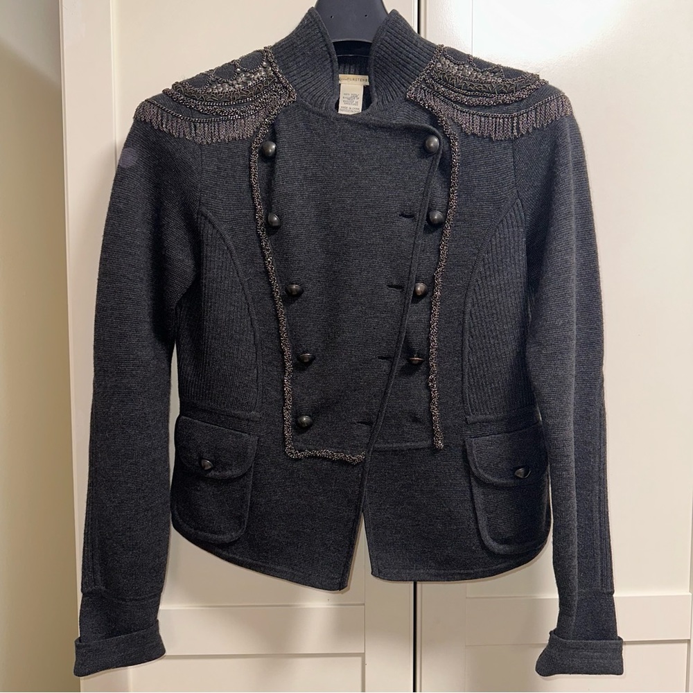 DIANE VON FURSTENBERG Wool Blazer In Anthracite